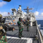 KRI Frans Kaisiepo dan KRI Sampari Siaga di Laut Sulu Menuju Latihan Gabungan Malindo Jaya 27AB/24