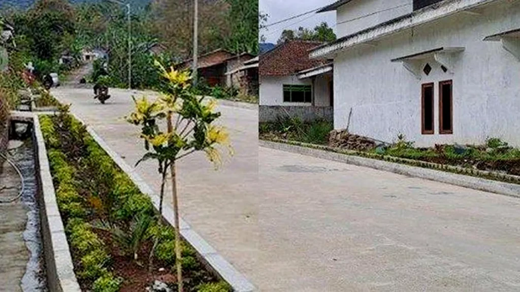 Penjual Bakso di Malang Bangun Jalan Dusun Pakai Uang Pribadi